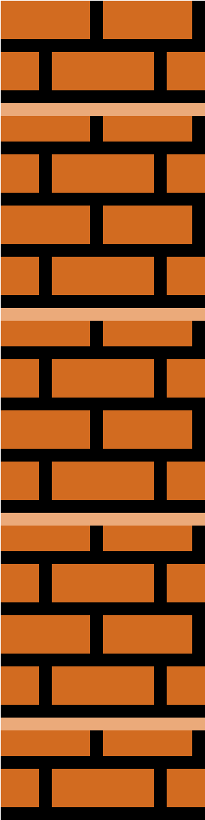 Mario Bricks - Brickwork (576x1152), Png Download