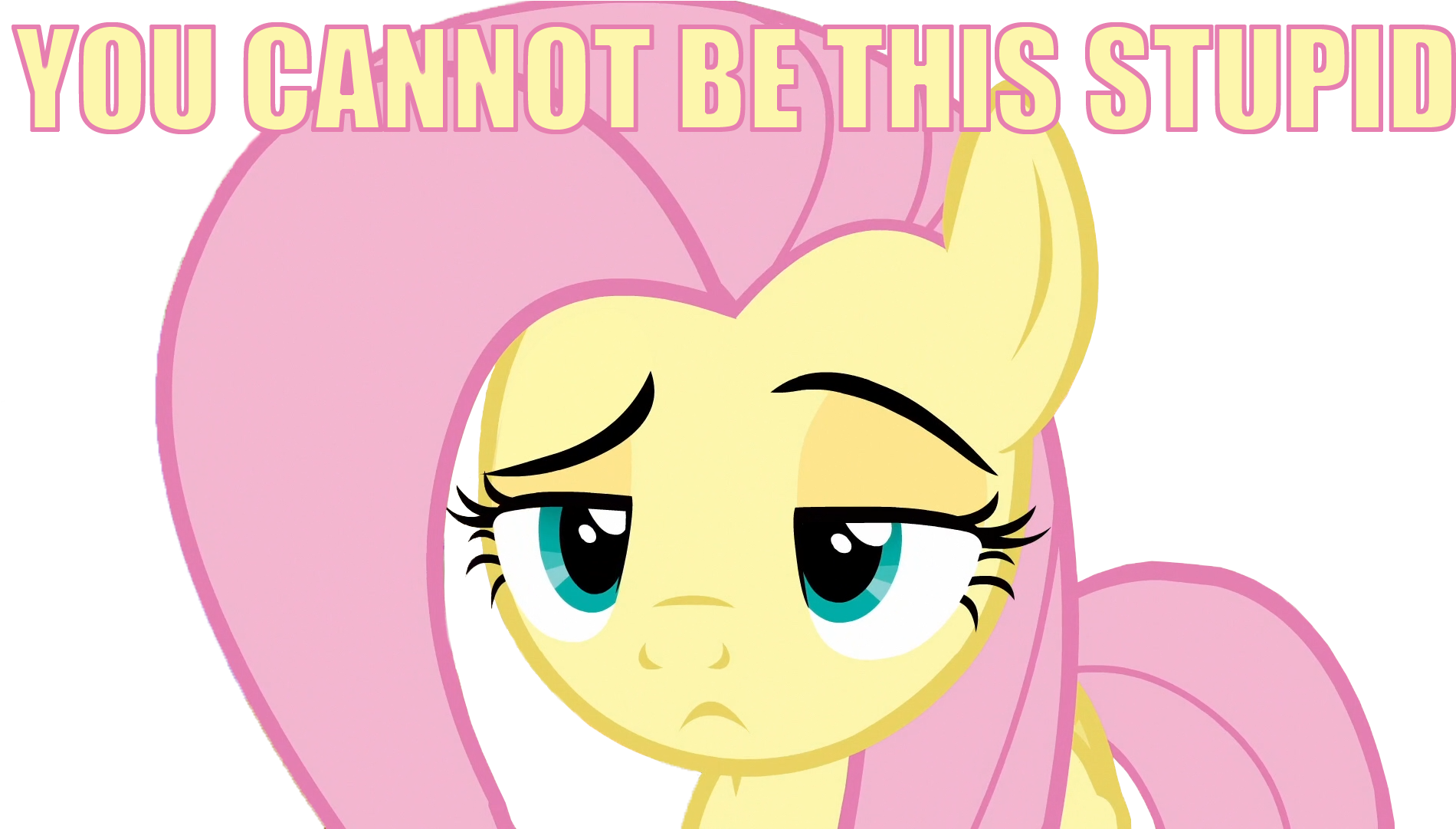 Flutter Brutter, Fluttershy, Meme, Safe, Simple Background, - Cartoon (1920x1080), Png Download