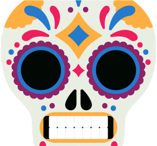 Skeleton Head Clipart Skull Mask - Mascara De Dia De Muertos (640x480), Png Download