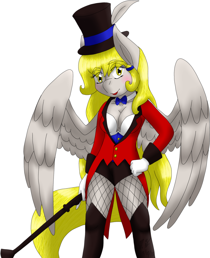Midnightfire1222, Circus Ringmaster, Safe, Simple Background, - Cartoon (970x1024), Png Download