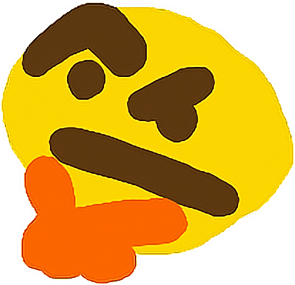 Think Emoji Thonk Memes Lol Emote Confused Pepe Hmm - Thinking Meme Png Emoji (414x400), Png Download