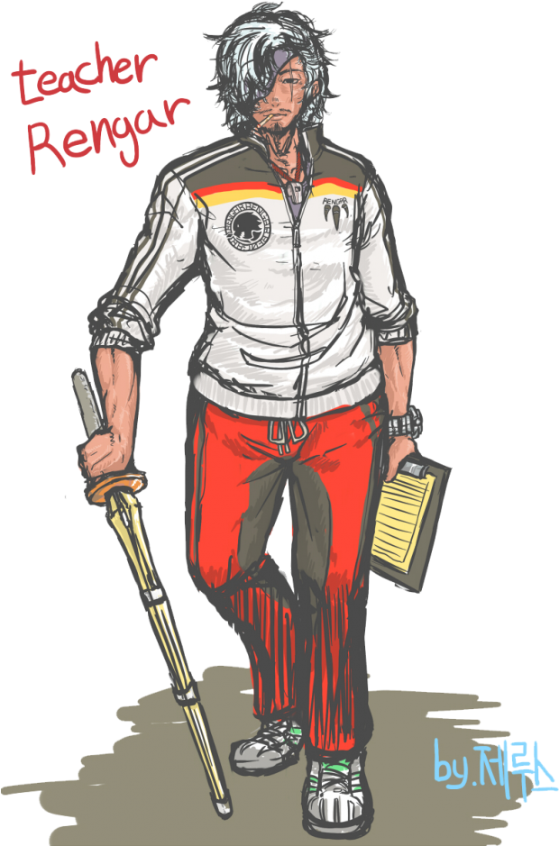 Heh Teacher Renggy - Cartoon (630x945), Png Download