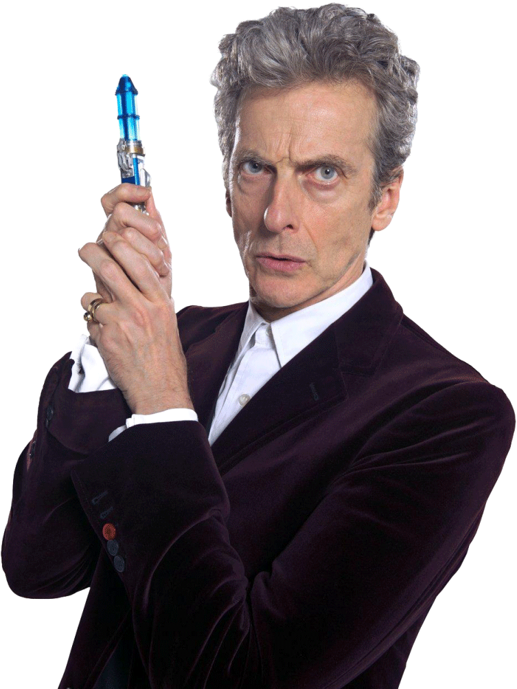 Fbcvb C Burned - Doctor Who With Sonic Screwdriver (791x1024), Png Download