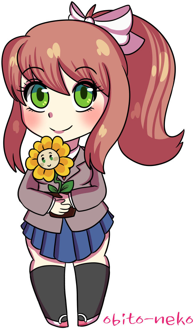 I Had Some Free Time And I Spent It Wisely By Drawing - Ddlc X Undertale (815x1100), Png Download