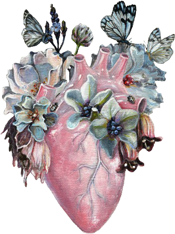 Transparency Metamorphosis Art, Realistic Heart Tattoo, - Heart Metamorphosis (500x635), Png Download