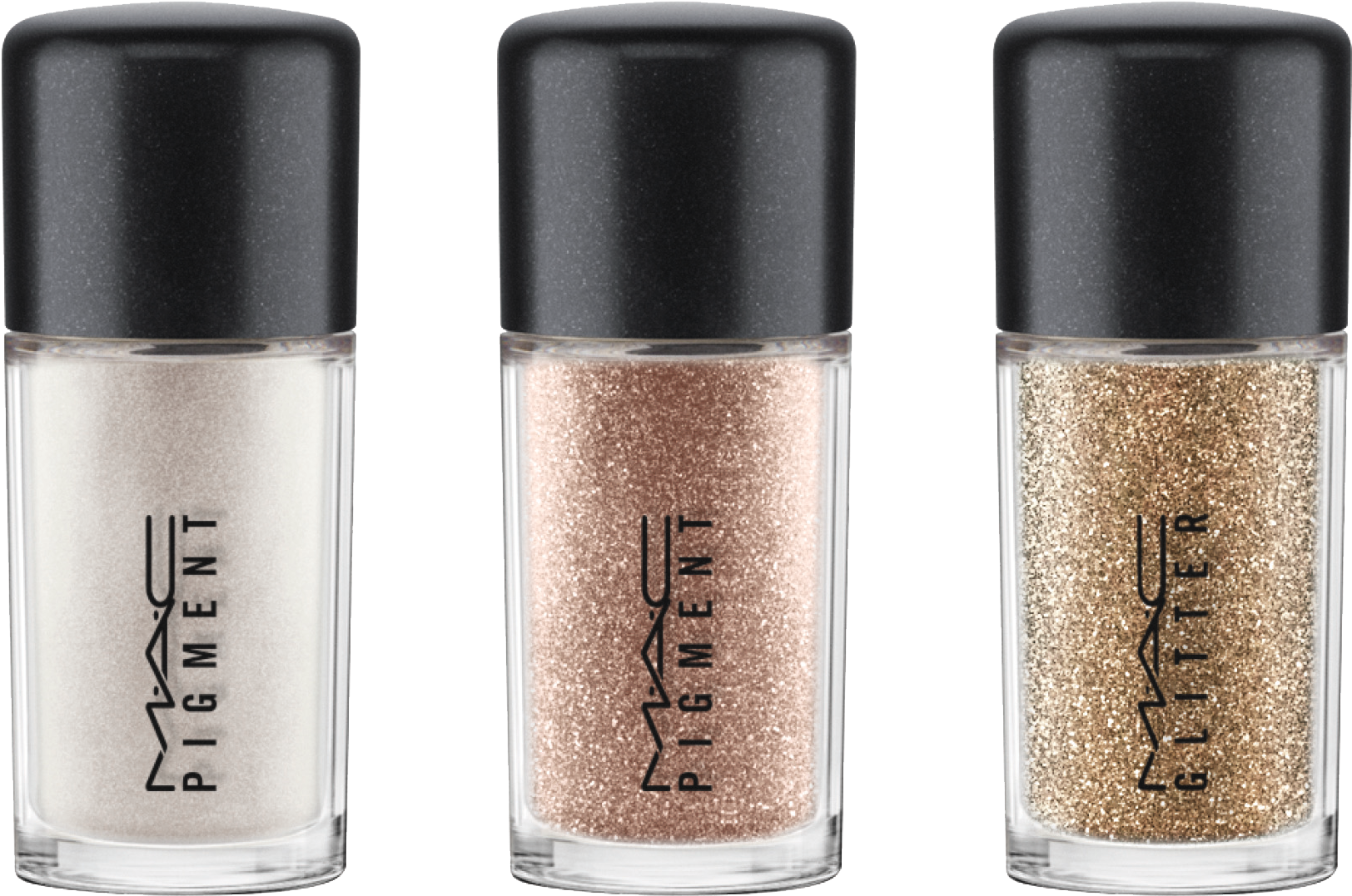 A Palette Of Rose Gold-toned Neutrals And Warm Browns - Mac Snowball Pigment And Glitter Kit Gold (1680x1156), Png Download
