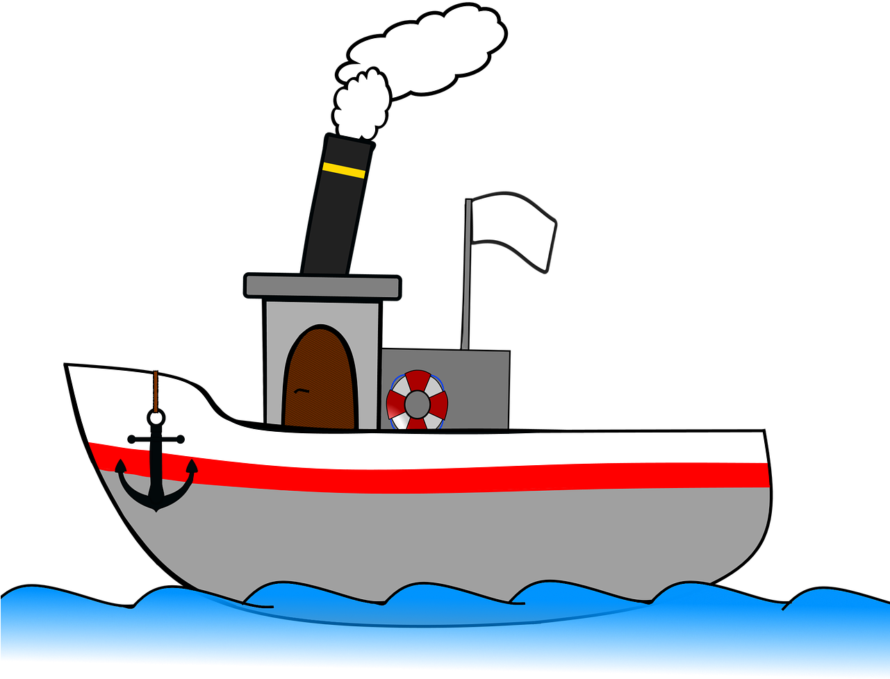 Steamboat Ship Steamer - Steamboat Clipart (1280x1063), Png Download