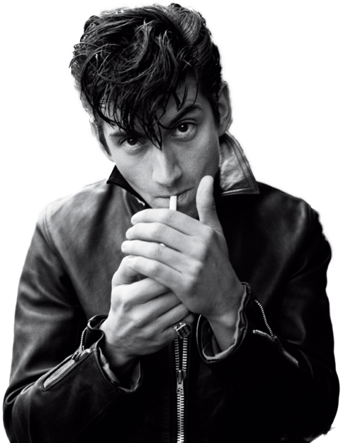 456 Images About Bands And Singers On We Heart It - Alex Turner Cigarette (500x627), Png Download