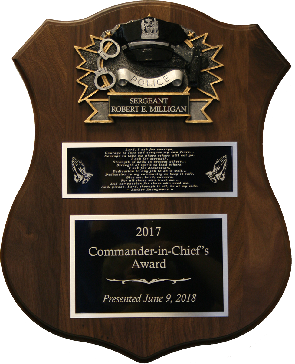 Policeprayerplaque - Badge (975x1200), Png Download