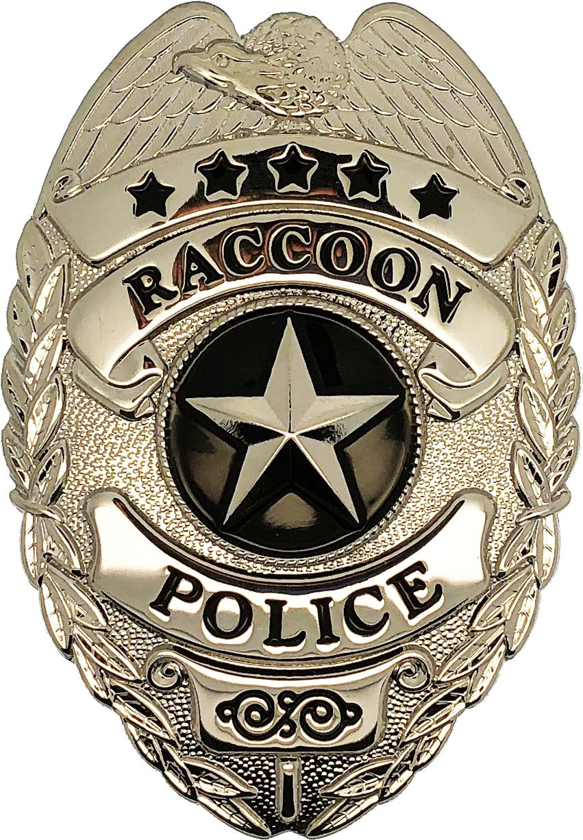 Resident Evil Raccoon Police Department Shield Badge - Raccoon Police Badge (851x1226), Png Download