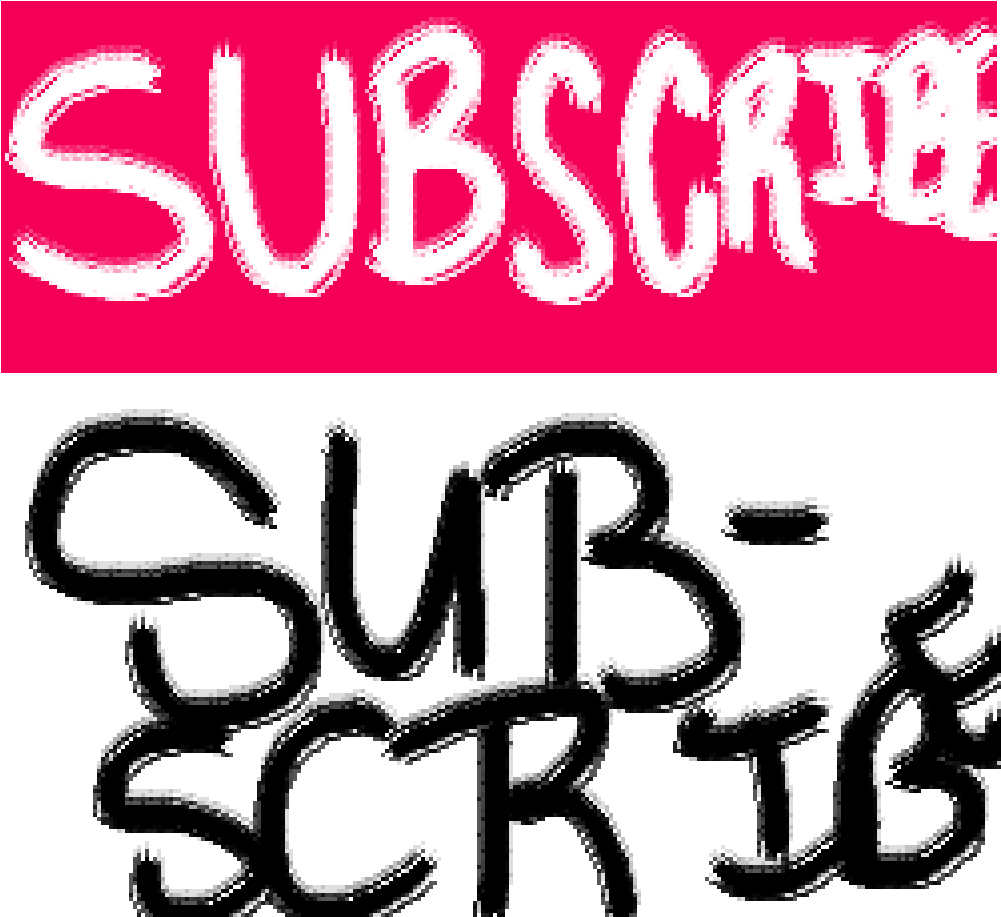 Subscribe Button - Calligraphy (1000x1000), Png Download