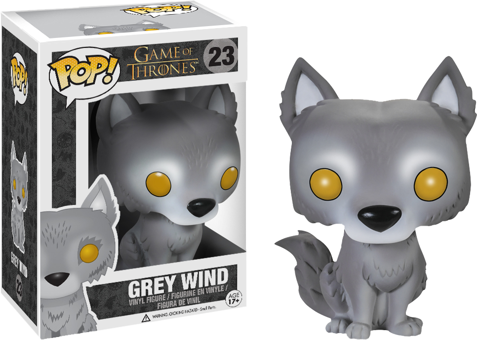 Game Of Thrones - Funko Pop Game Of Thrones Grey Wind (966x690), Png Download
