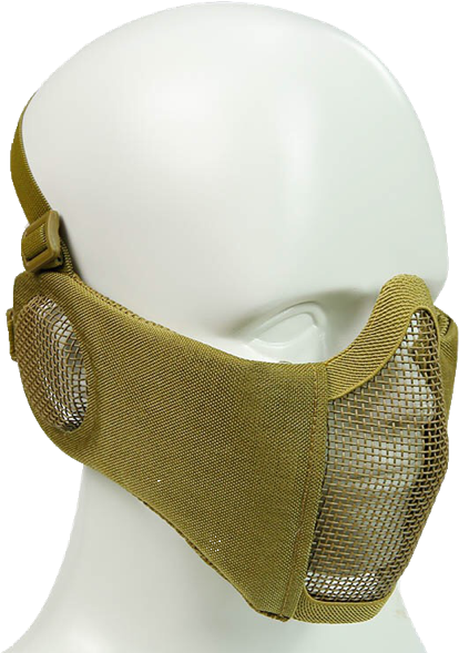 Bravo Airsoft Tactical Gear V4 Strike Metal Mesh Face - Mask (640x640), Png Download