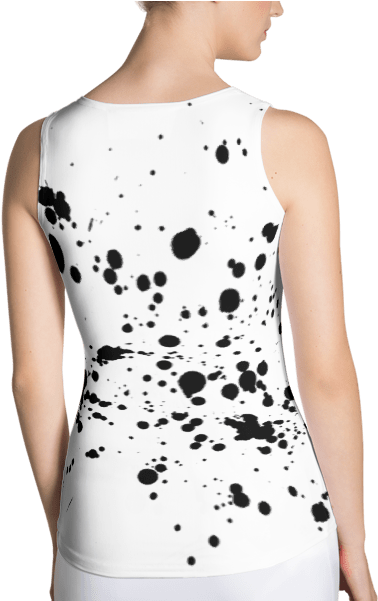 Ink Splatter Grunge Tank Top - Girl (600x600), Png Download