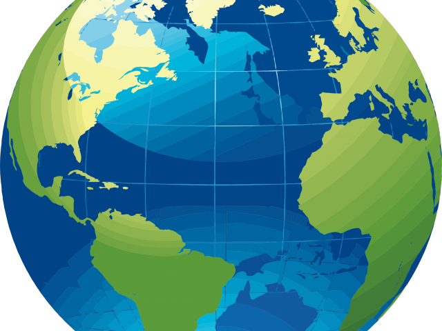 World Map Clipart Earth Map - World Map Globe Png (640x480), Png Download