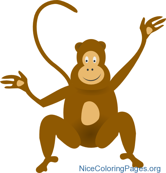 Orangutan Clipart Png (555x576), Png Download
