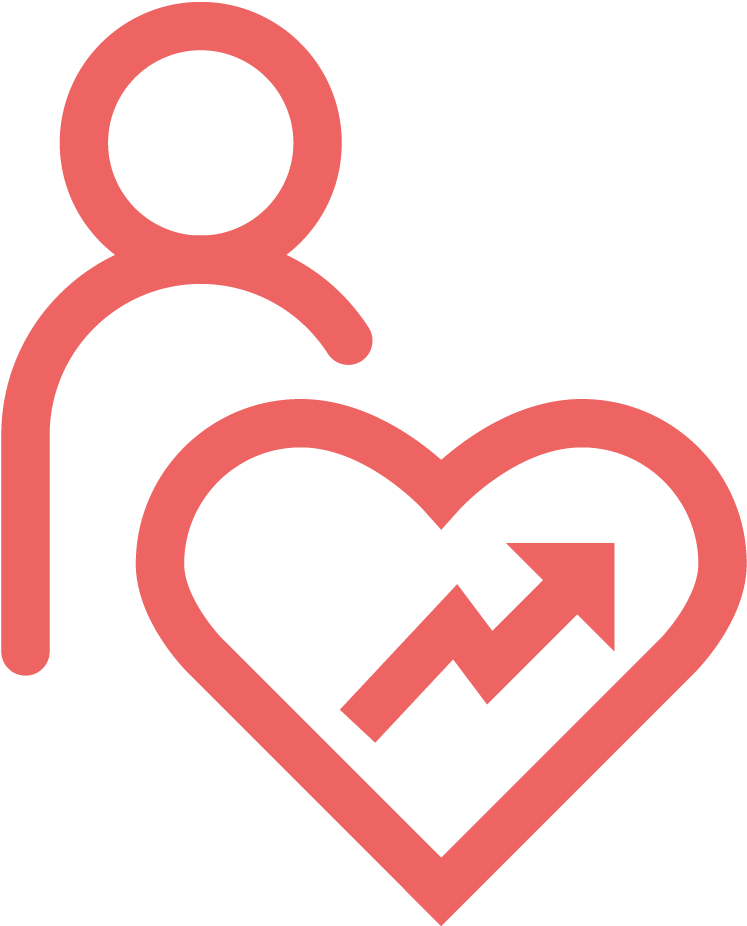 Redwolf Icon Wellbeing And Health - Heart (1024x1024), Png Download