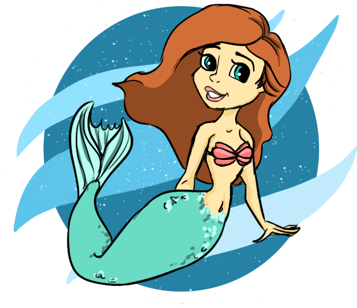 More Mermaids Pictures - Cartoon (1000x600), Png Download