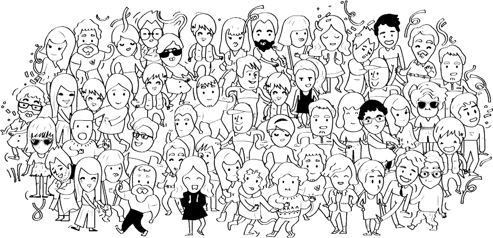 Doodle (1058x514), Png Download