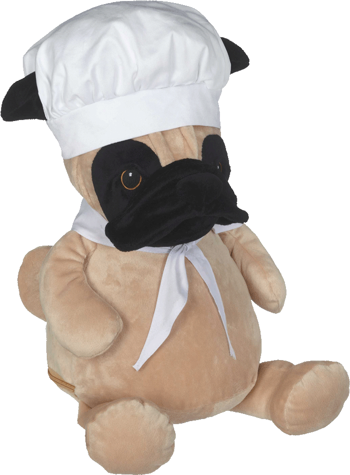 Chef Hat & Scarf Set - Pug (1000x1000), Png Download