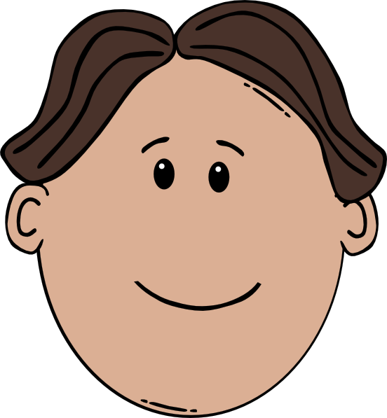 Man Face Clip Art - Cartoon Image Of Face (552x597), Png Download