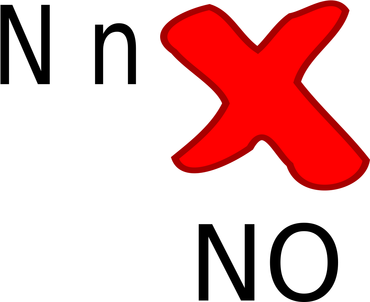 This Free Icons Png Design Of N For No (2400x983), Png Download