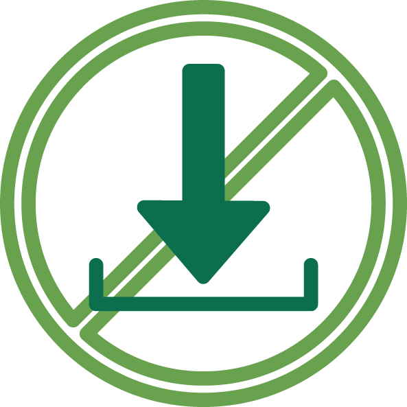 No Transparent Png - No Install Icon Png (593x593), Png Download