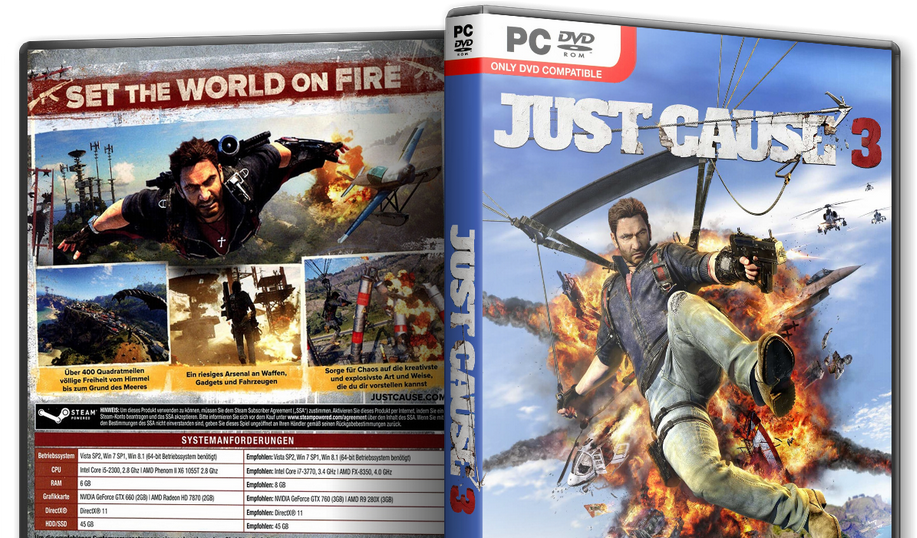 Apps And Software - Just Cause 3 Case (1023x537), Png Download