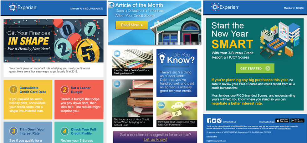 Various Email Blasts And Newsletters - Online Advertising (980x550), Png Download