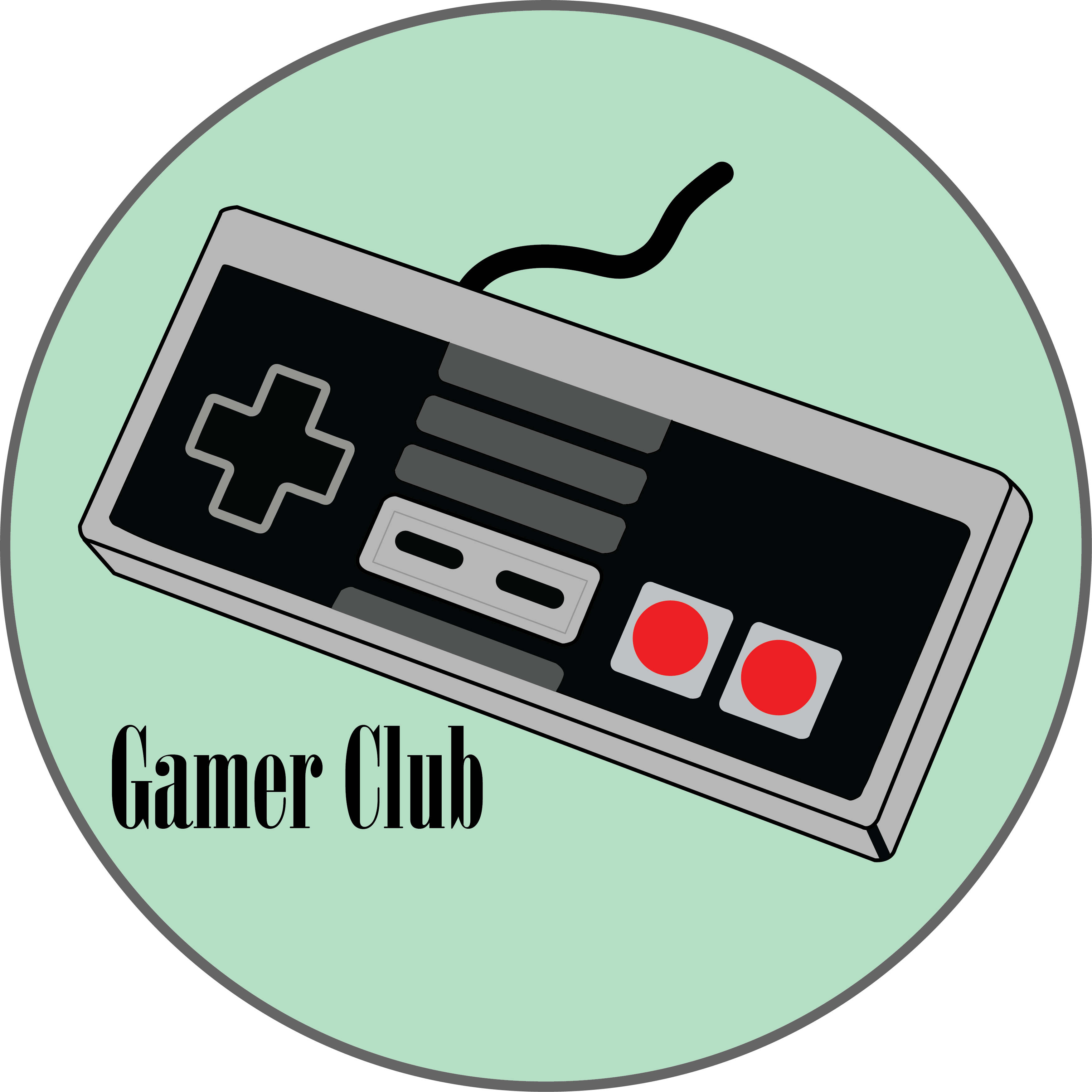 Girls Club Logo - Nes Game Controller (3501x3501), Png Download