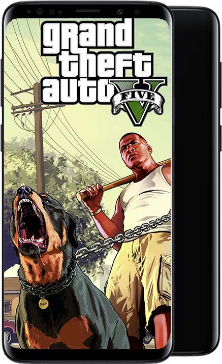 Gta 5's Open-world - Gta V Iphone Se (497x788), Png Download