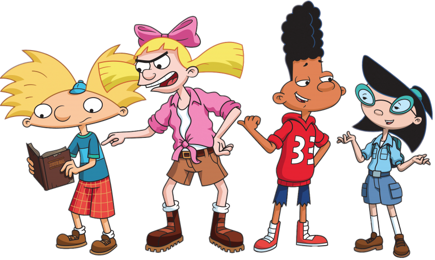 Download Hey Arnold Characters Clipart Png Photo - Hey Arnold Cartoon (851x509), Png Download