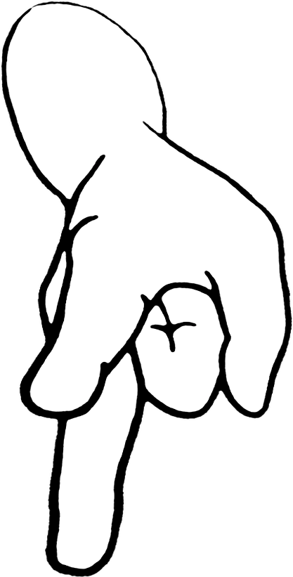 Clipart Scissors Hand - Paper Rock Scissors Png (1024x1024), Png Download