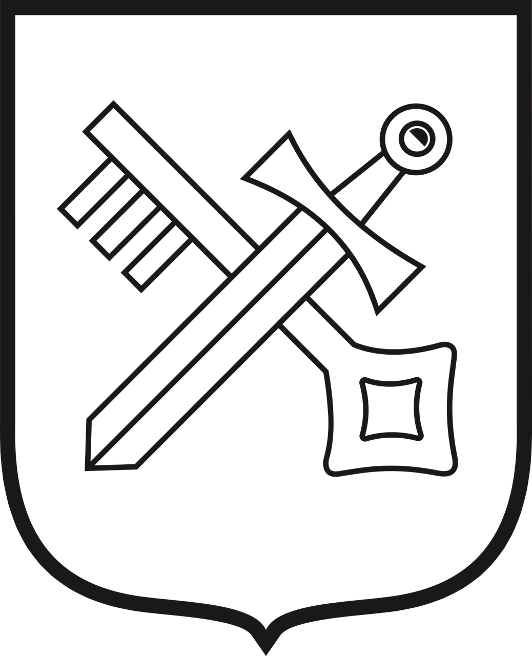 Coat Of Background,symbol,sign - Kołaczyce (1038x1280), Png Download