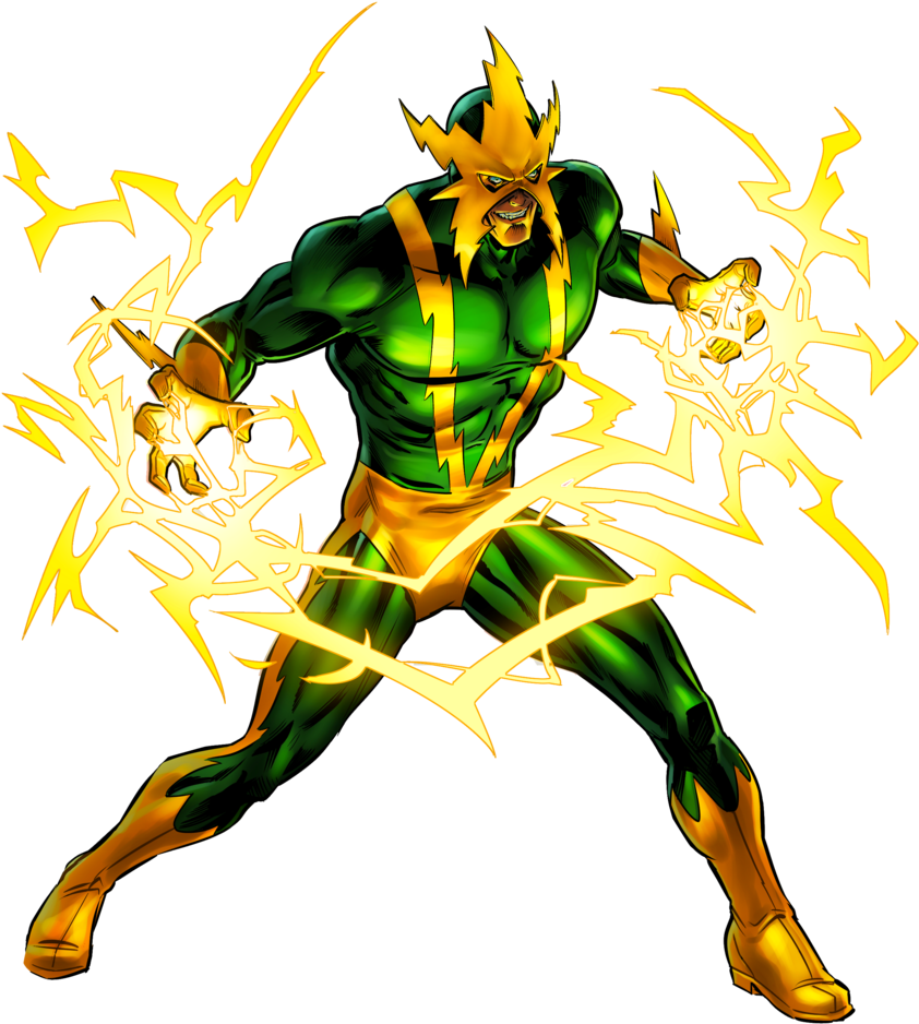 Electro - Electro Spiderman (848x942), Png Download