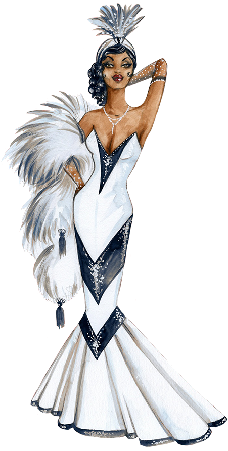 1950th Girl With Hat - Illustration (510x945), Png Download