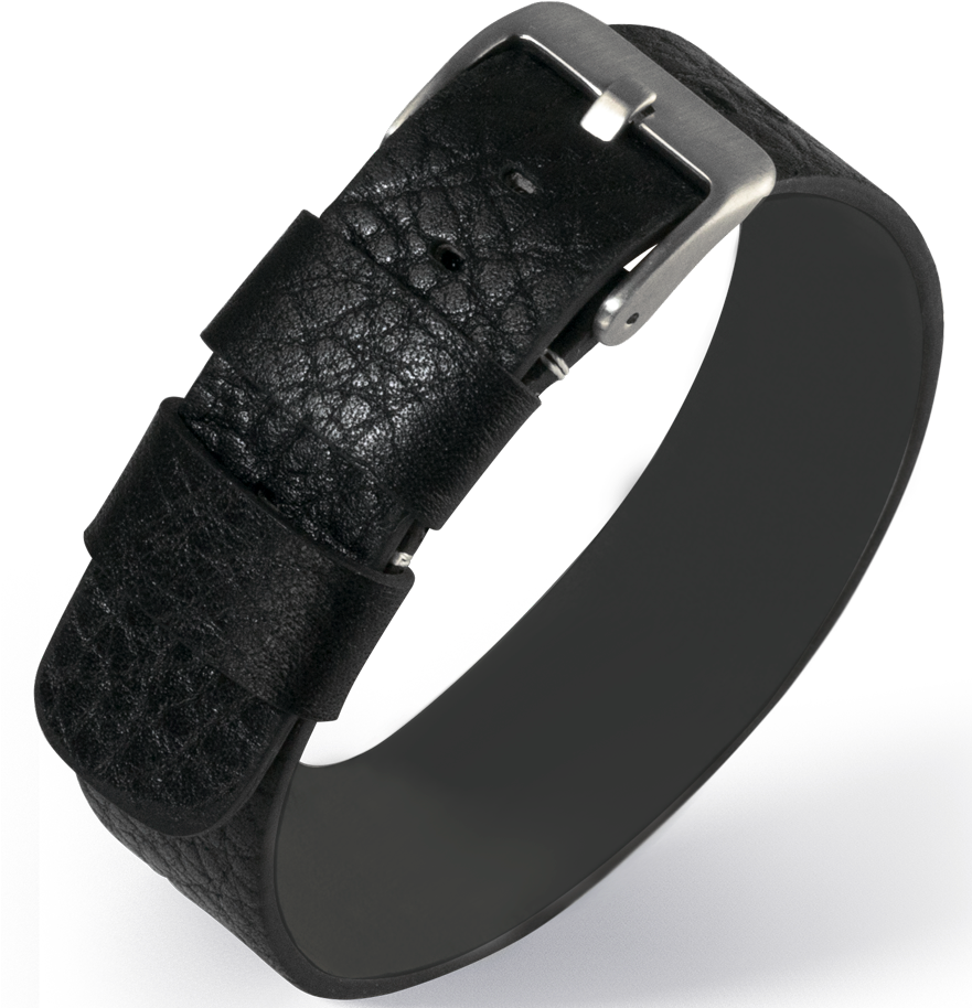 Eulit One Piece Nato Styled Leather Strap / Black - Strap (880x936), Png Download