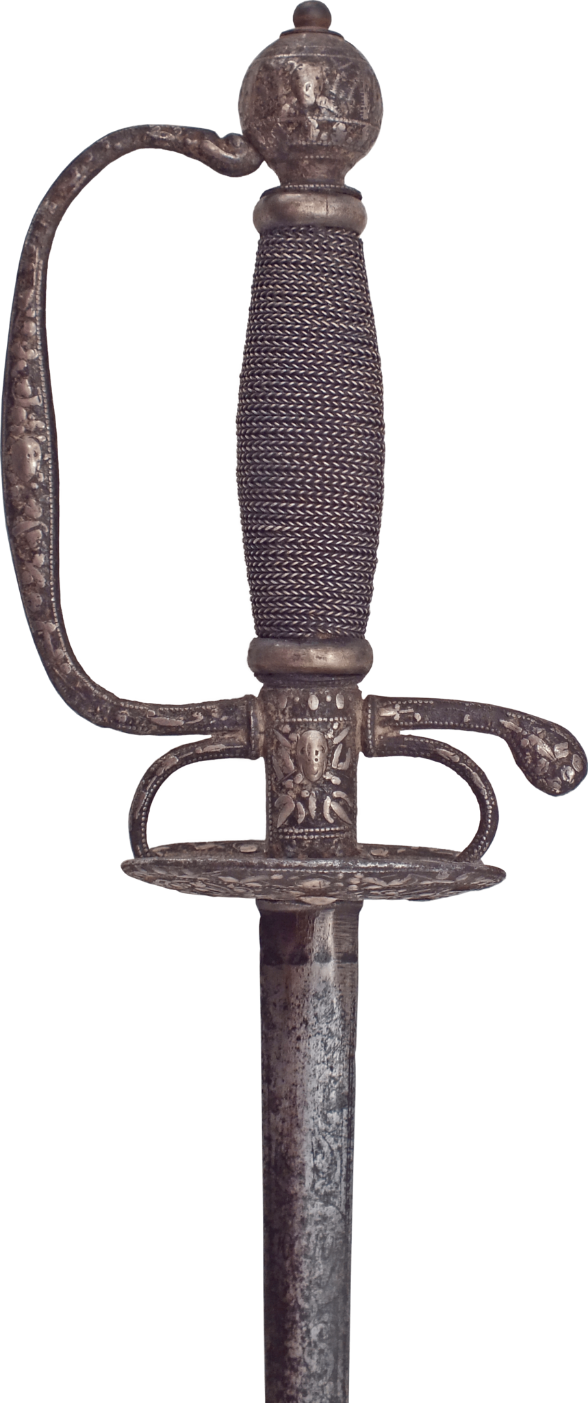 An English Transitional Rapier C - Sabre (859x2048), Png Download