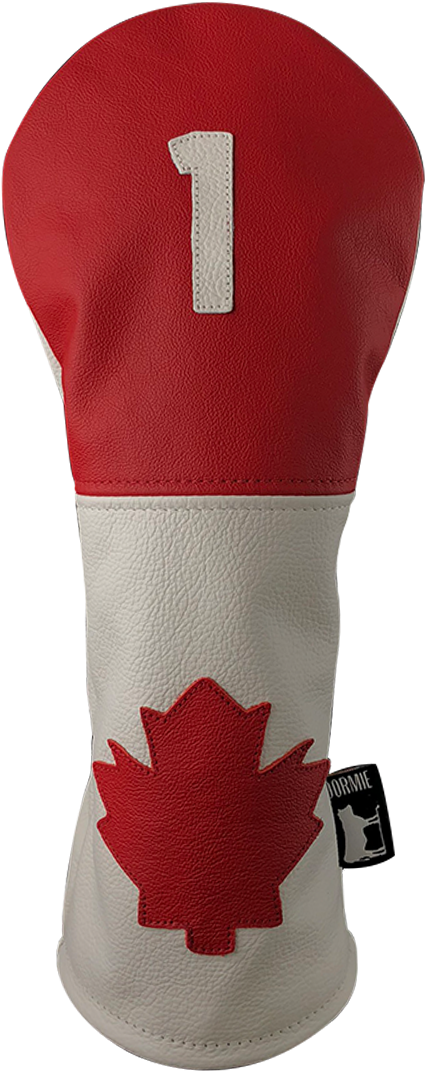 Dormie Workshop Canada 2 Panel With Leaf Leather Golf - Maple Leaf (829x1080), Png Download