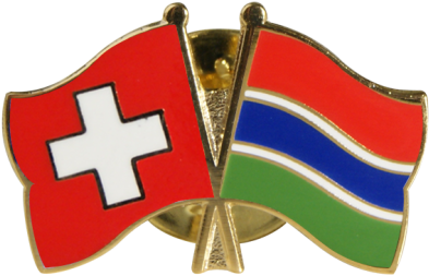Gambia Friendship Flag Pin, Badge - Emblem (1500x997), Png Download