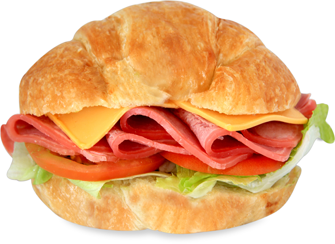European Sandwich - Fast Food (673x490), Png Download