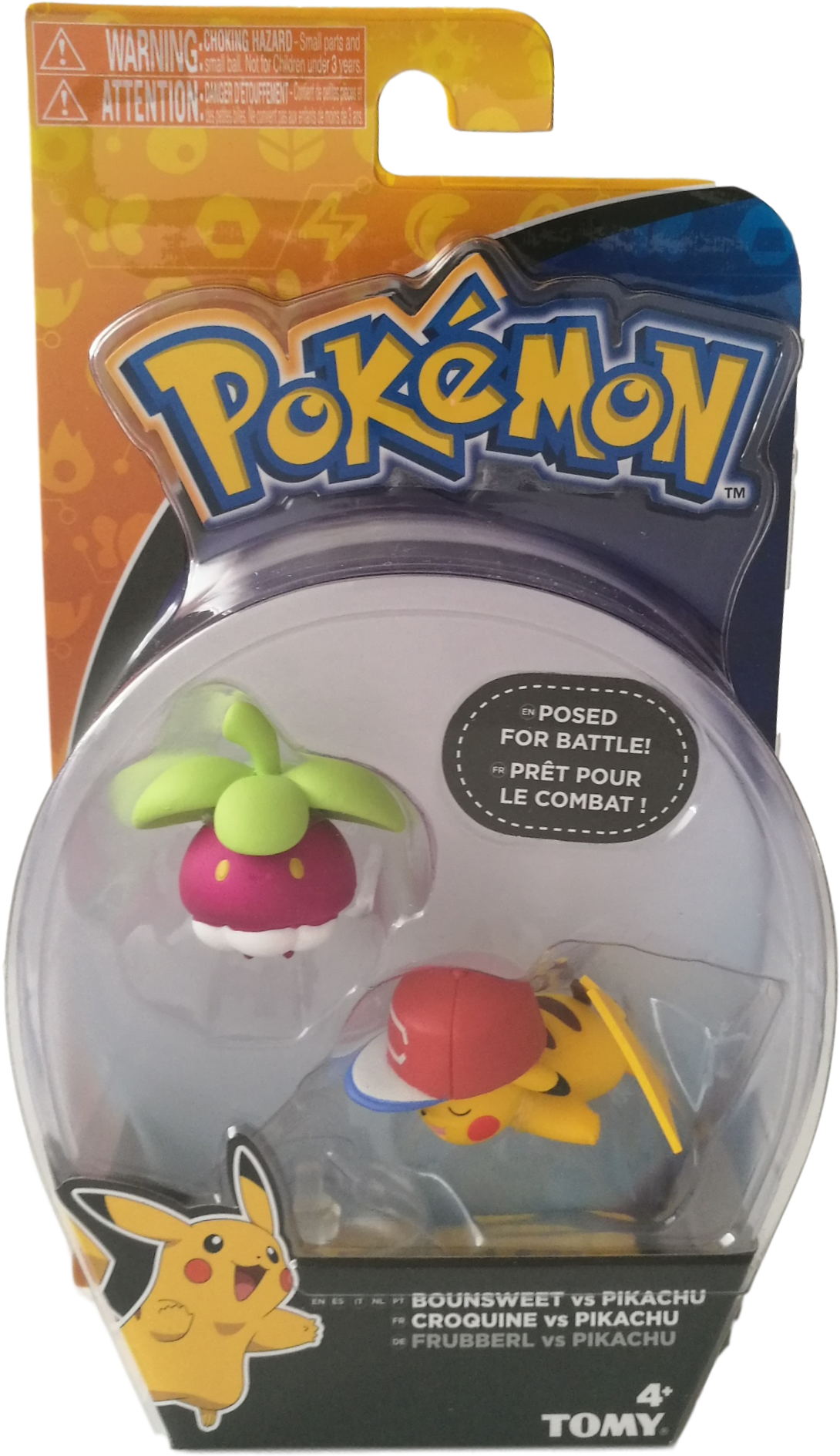 Bounsweet Vs Pikachu Tomy (1493x2098), Png Download