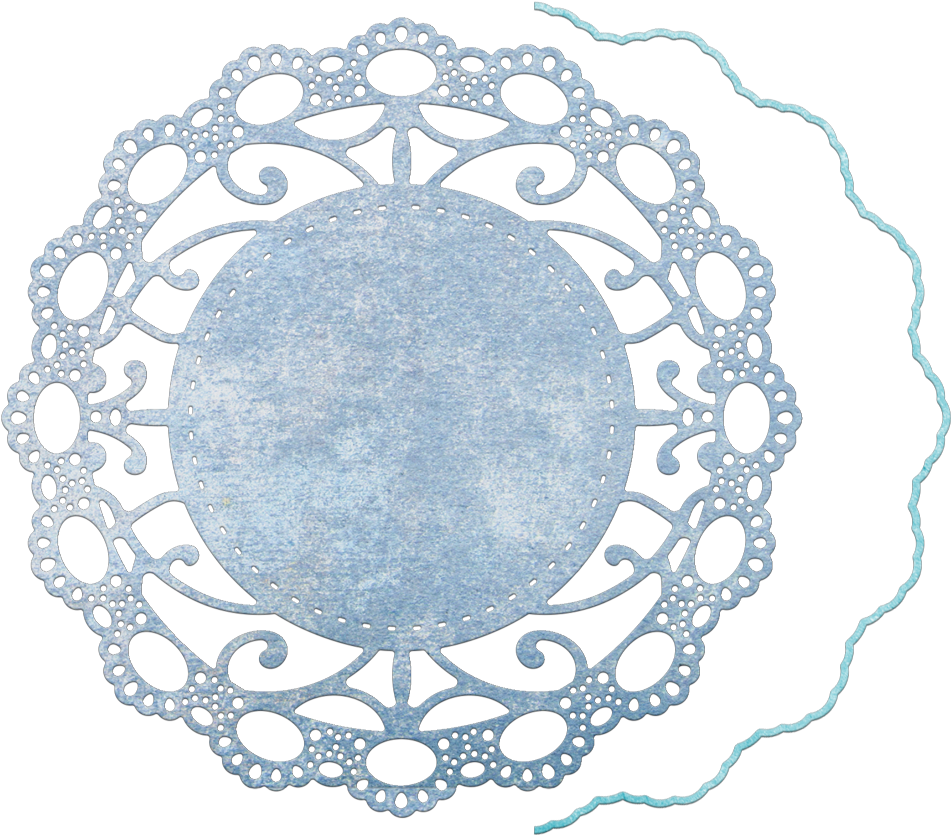 Ankara Lace Doily With Angel Wing Die / Suaje De Tapete (1000x1000), Png Download