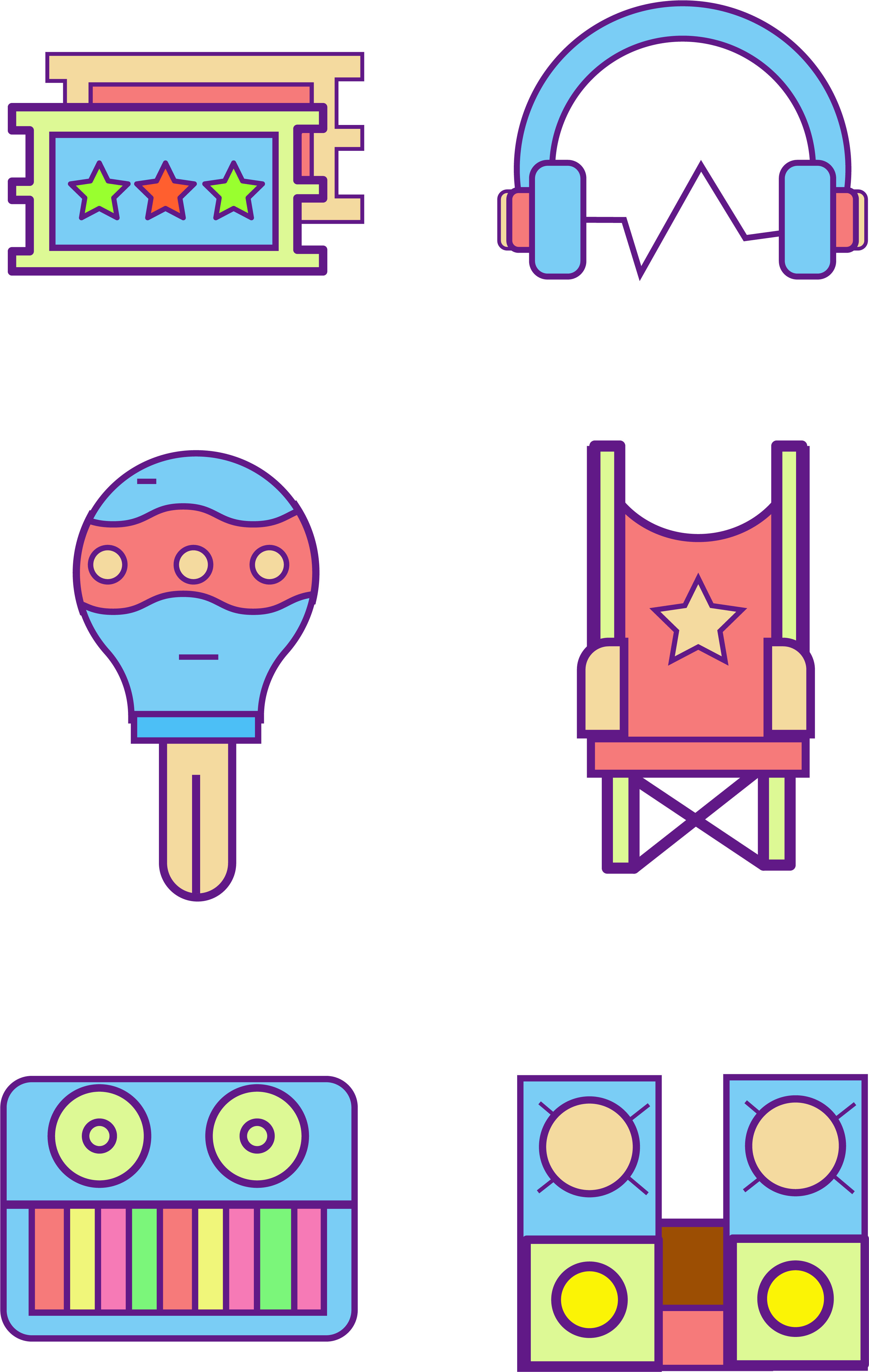 رمز Iocn البيانو وسماعات الرأس صورة متجهة (4267x5705), Png Download