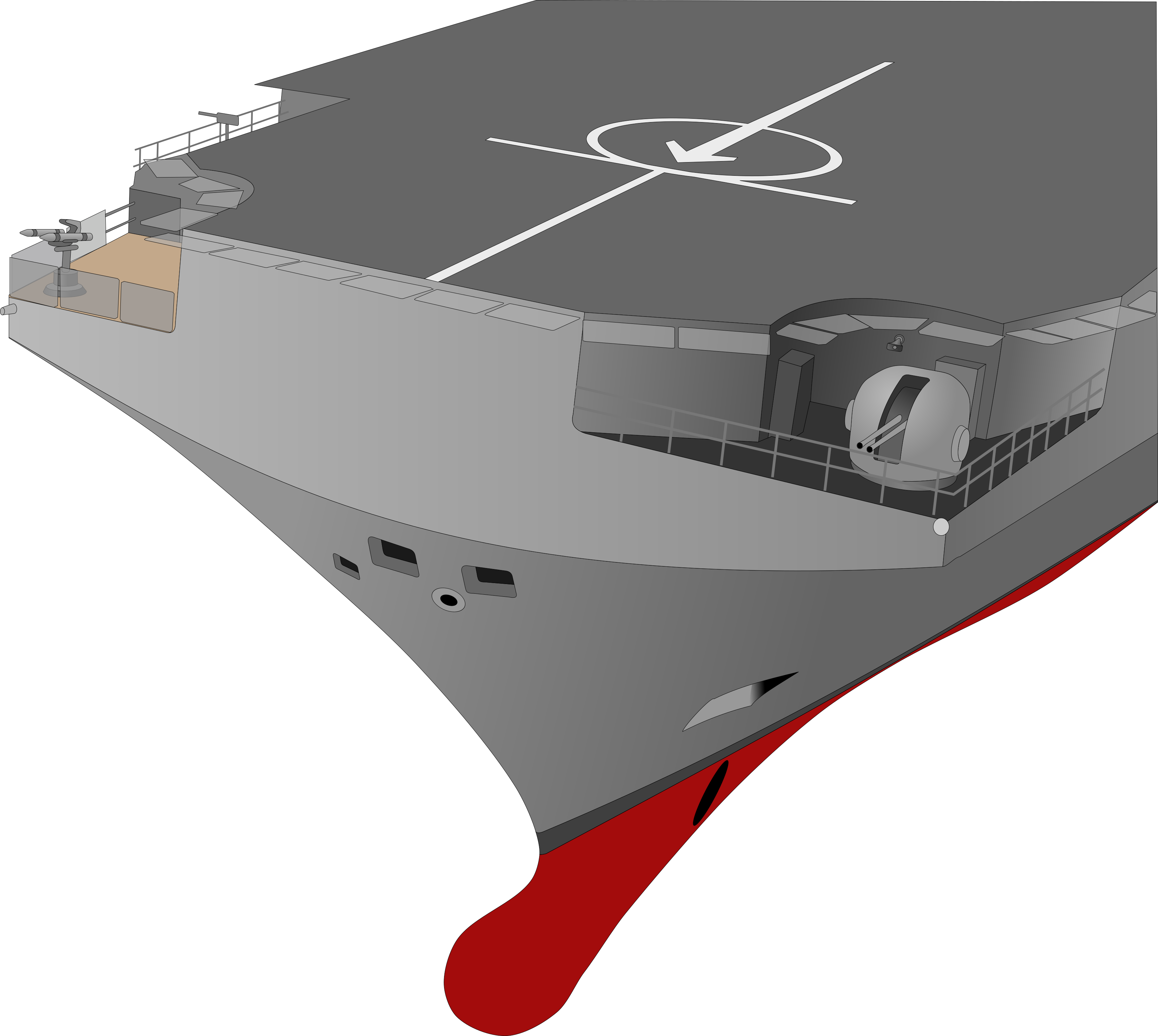 Mistral Forwards 40mm Turret - Catamaran (3471x3106), Png Download
