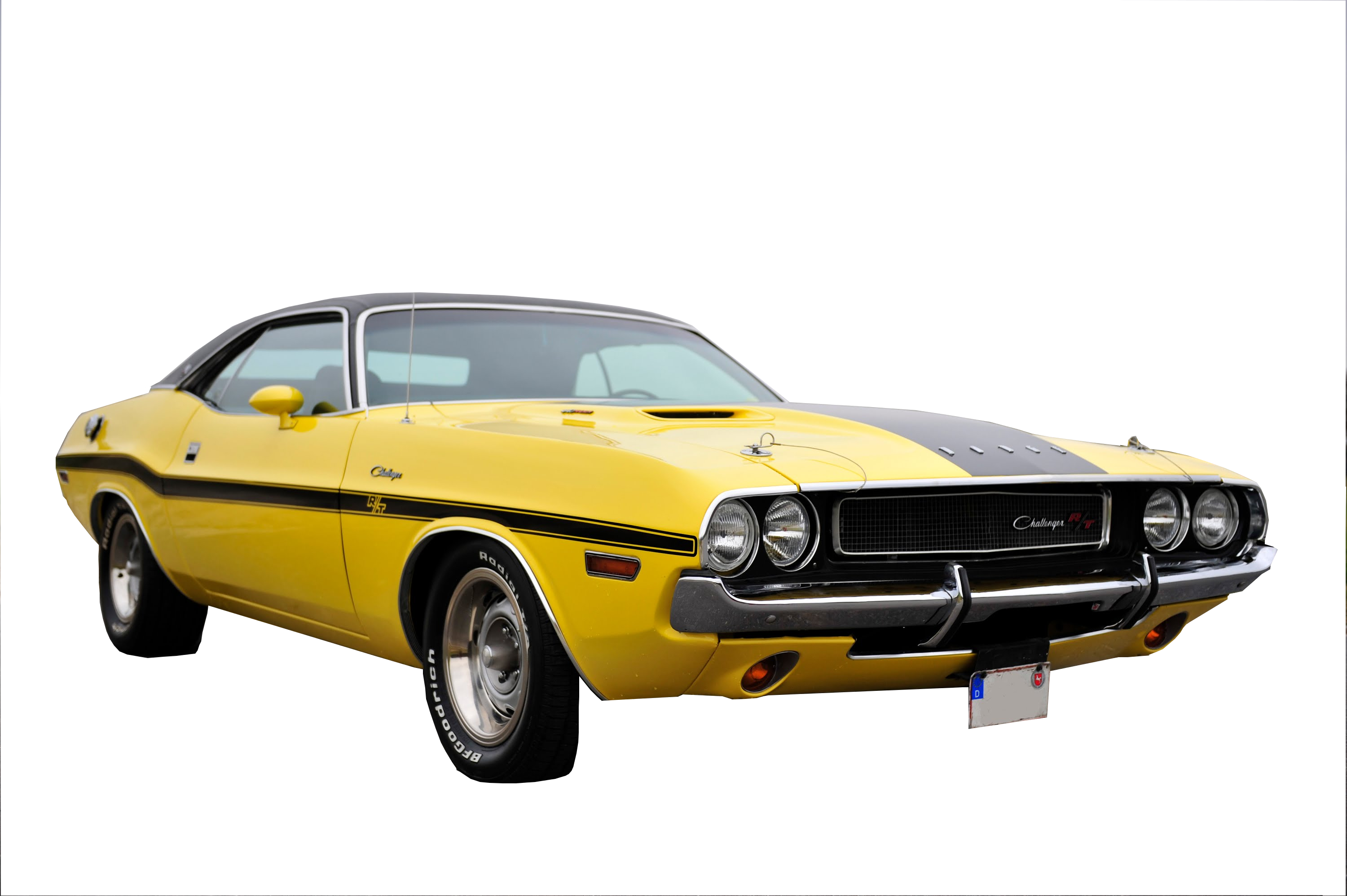 1970 Challenger R/t Side Stripe Kit - Dodge Challenger 1970 (3000x1996), Png Download