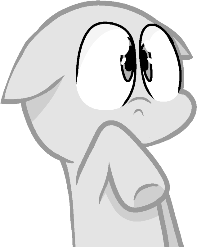 Base, Floppy Ears, Safe, Scared, Worried - Cartoon (1230x1024), Png Download