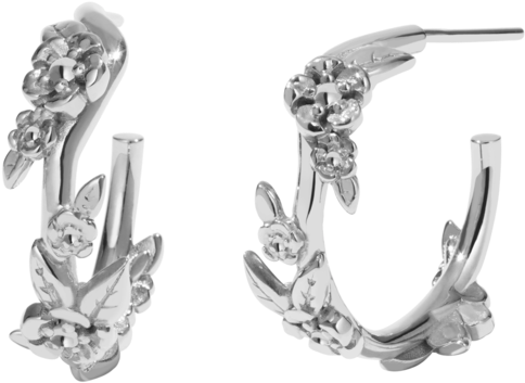 Alba Hoop Earrings Small - Body Jewelry (1024x1024), Png Download
