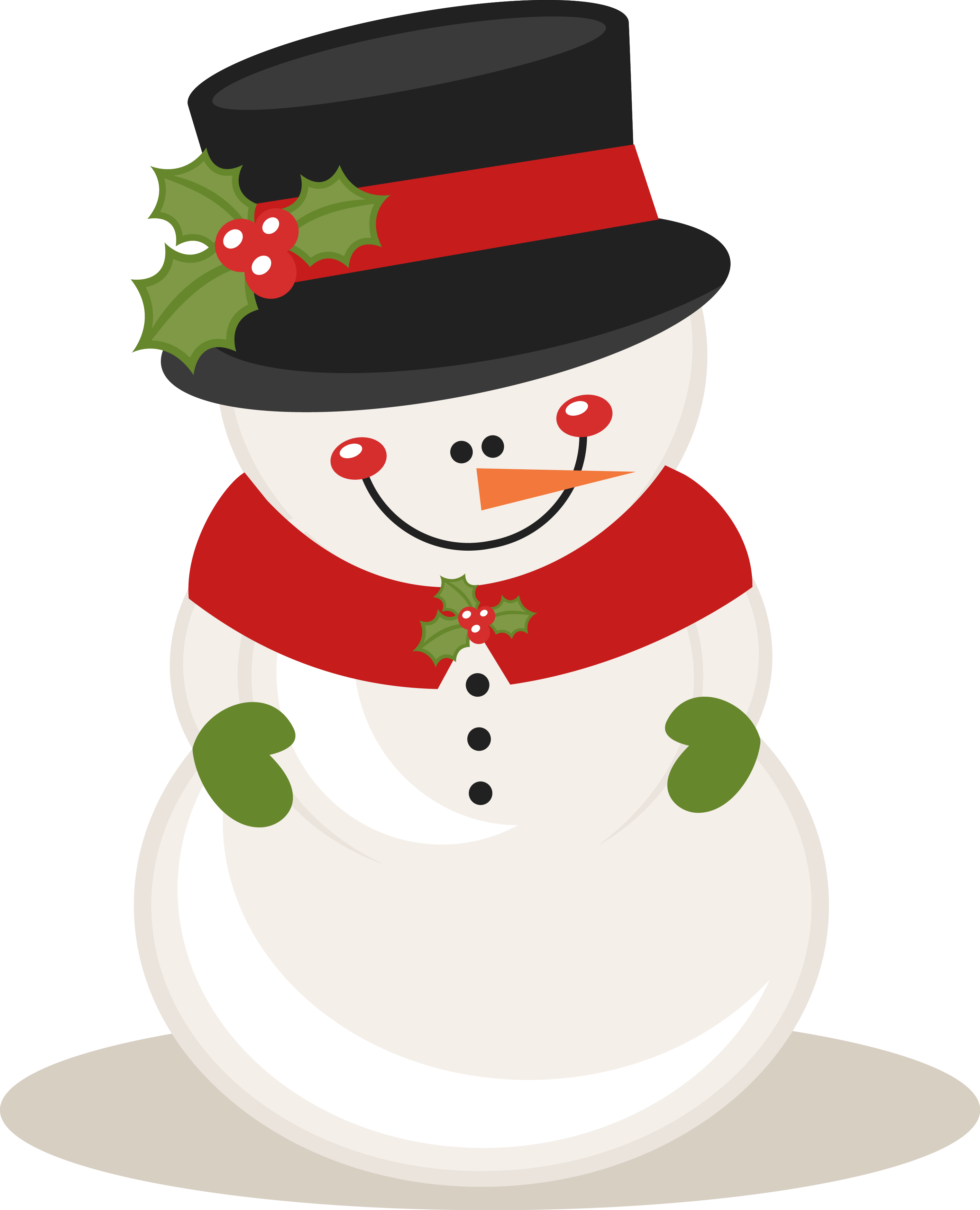 2833 X 3496 6 - Cute Christmas Snowman Clipart (2833x3496), Png Download