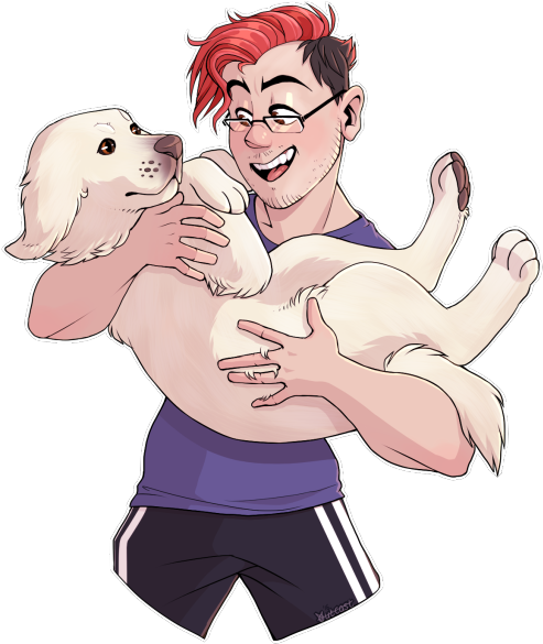 Markiplier Fan Png Muscle - Markiplier Fan Art 2017 (500x632), Png Download